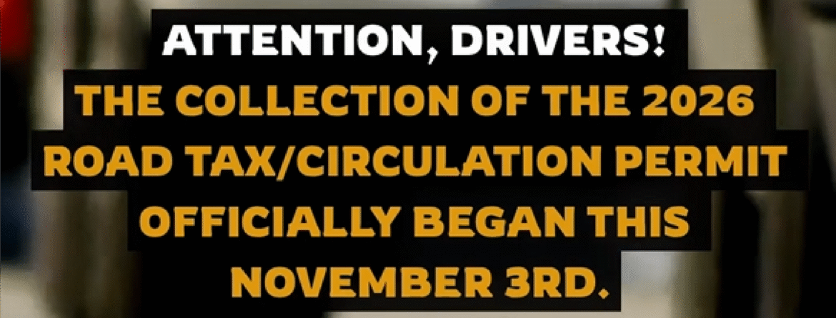 The 2026 Vehicle Circulation Tax collection is now in progress!